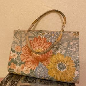 Vintage 1960’s Margaret Smith Floral Handbag purse